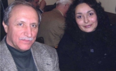 С поэтессой Ольгой Журавлевой. 2004 г.