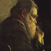 Старик с посохом. Около 