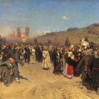 Крестный ход в Курской губернии. 