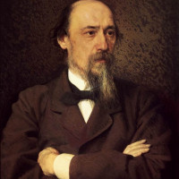 Портрет поэта Николая Алексеевича Некрасова.
