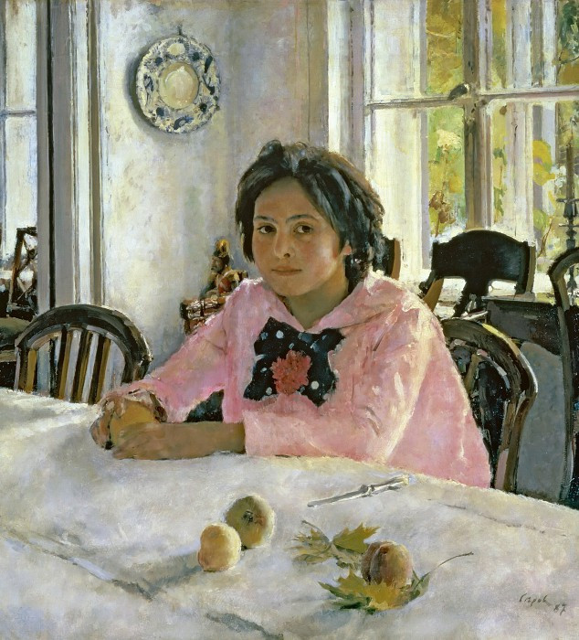Девочка с персиками. Портрет В. С. Мамонтовой