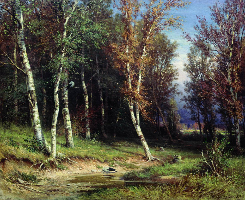 Лес перед грозой.