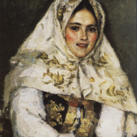 Сибирская красавица. Портрет Е. А. Рачковской