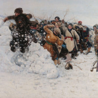 Взятие снежного городка
