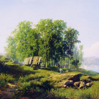 В окрестностях Петербурга.
